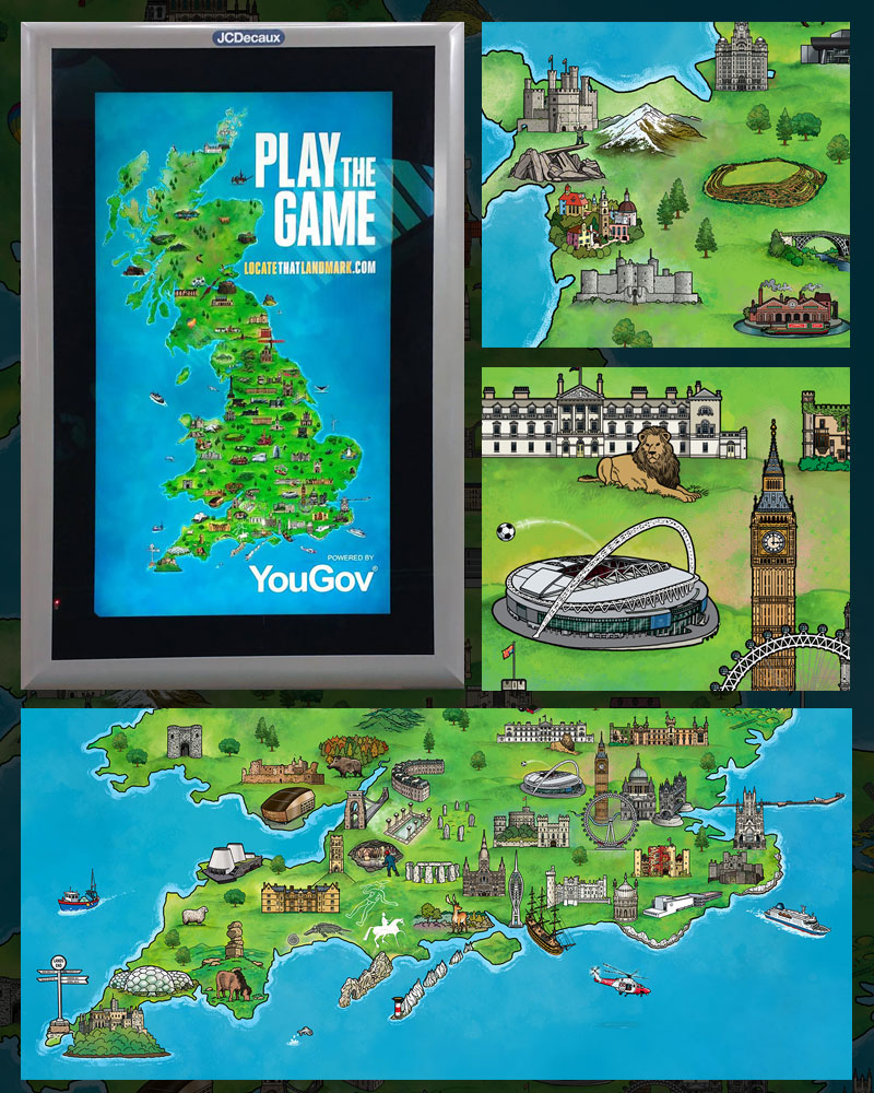 Locate That Landmark - screen and close-ups