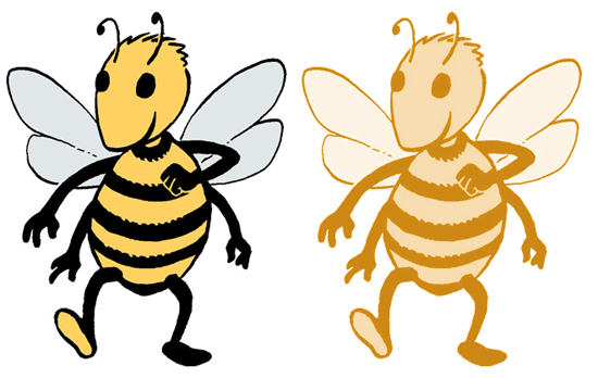 collecting bee logo for Forbidden Planet International